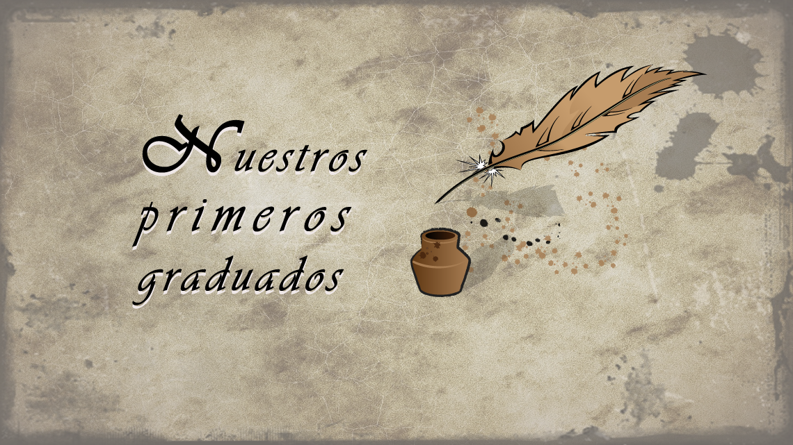 El acto de colación de los primeros graduados